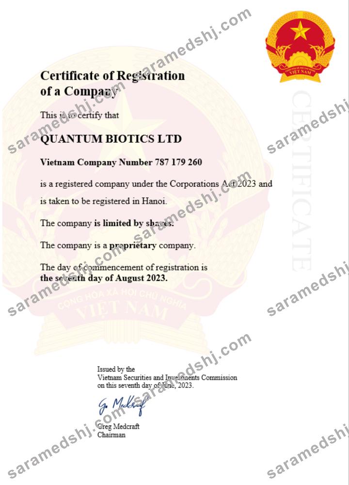 Vietnam business registration certificate Word and PDF template